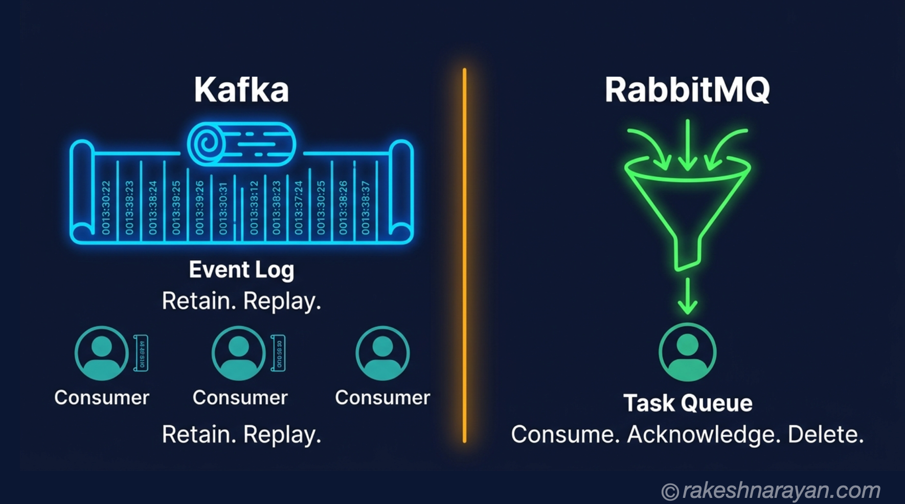 Kafka vs RabbitMQ — The Decision That Matters