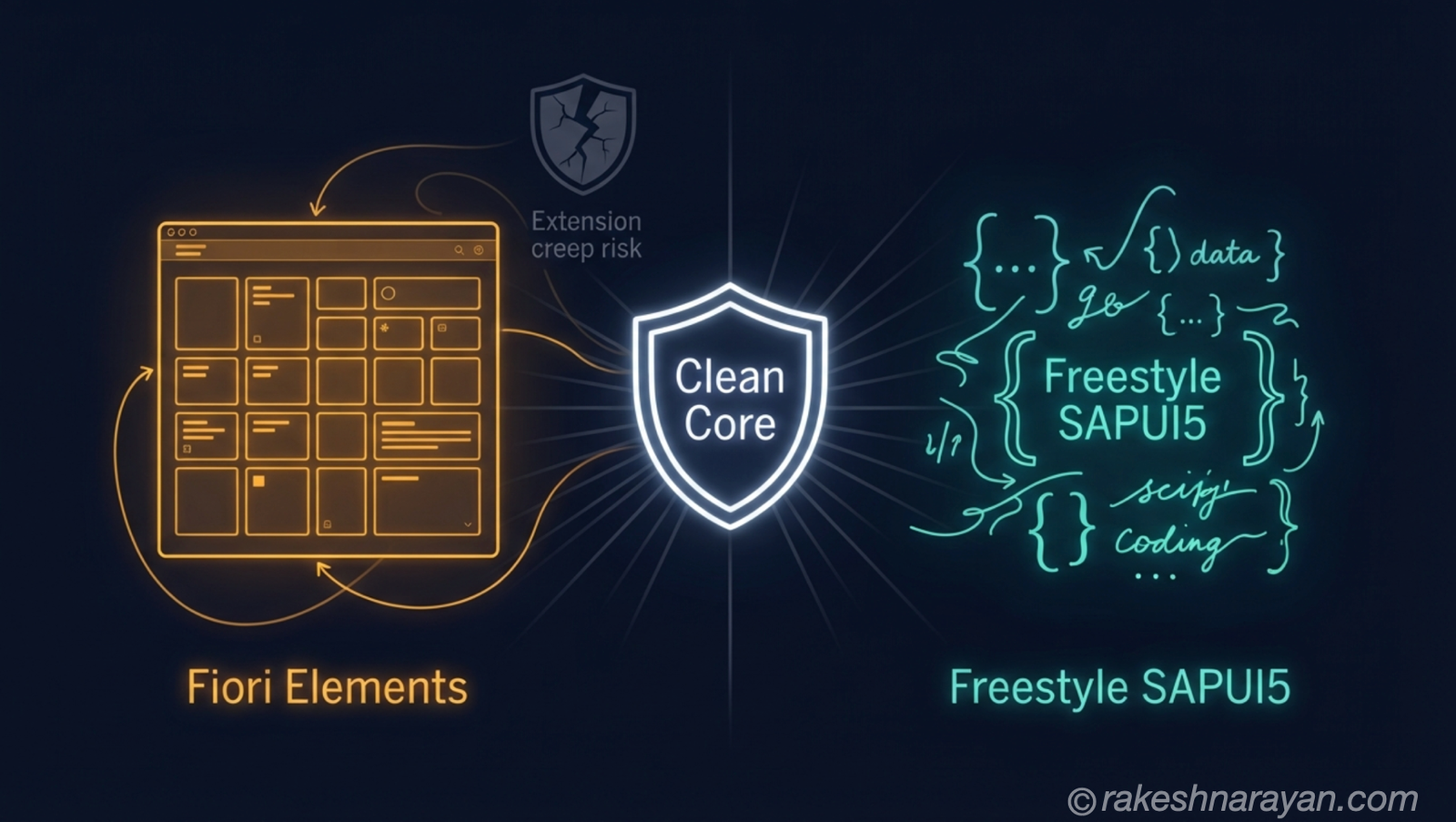 Fiori Elements vs Freestyle SAPUI5 — The Clean Core Trade-off